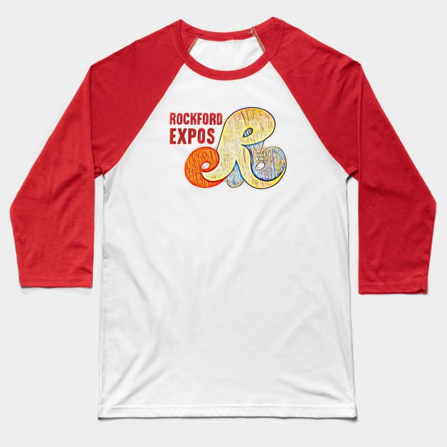 Rockford Expos Baseball Baseball T-Shirt by Kitta’s Shop